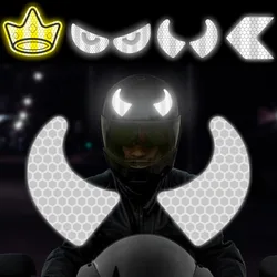 Pegatina reflectante para casco, pegatinas de advertencia de seguridad de alta visibilidad para coche eléctrico y motocicleta, calcomanías decorativas creativas de dibujos animados para mascotas