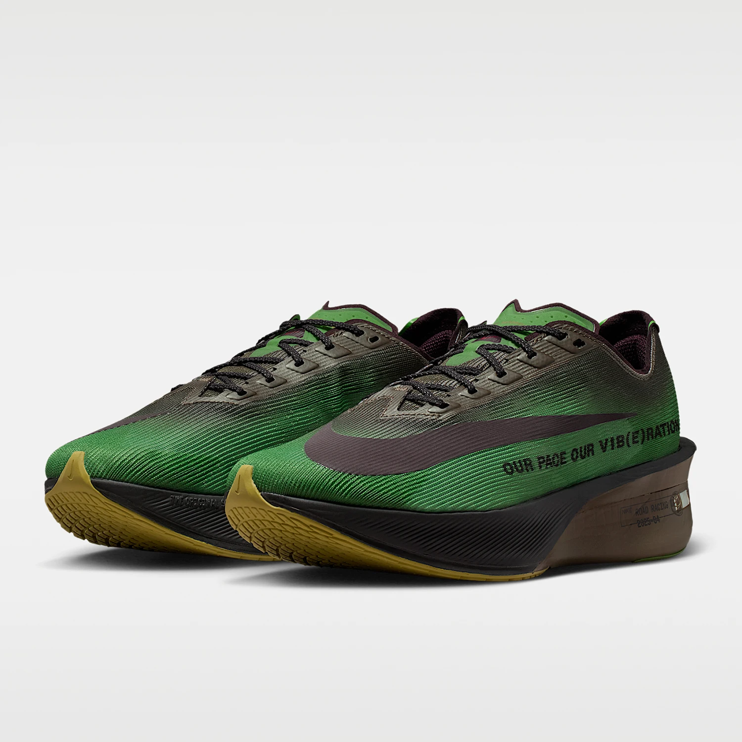 Nike genuine Vaporfly4 new men's green and black racing running shoes IQ3418-399