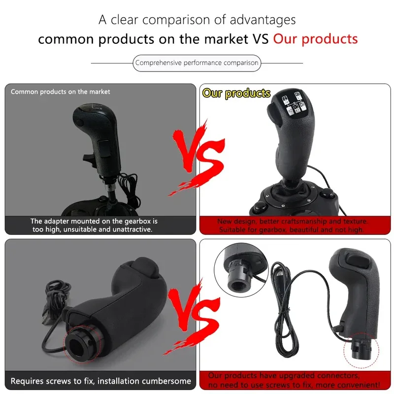 مقبض ناقل الحركة العالي والمنخفض لمحاكاة ناقل الحركة USB لـ Logitech G923 G29 G27 G25 TH8A لـ ETS2 & ATS ScaniaTruck #4