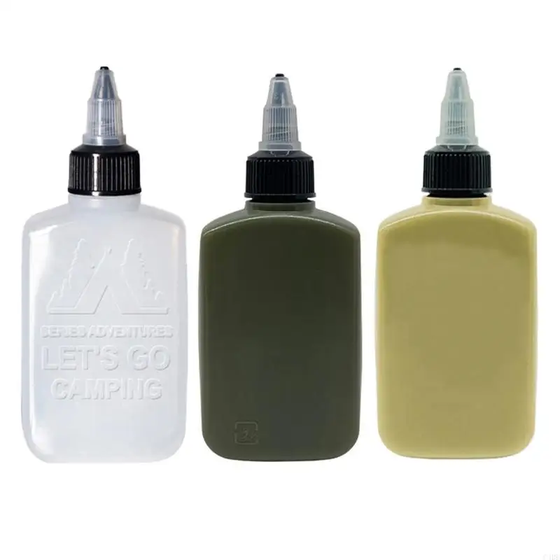 

C4DE Small Squeeze Bottles 100ml Condiment Container Dispensing Bottles LeakProof Travel Oil Bottle Small Liquid Container