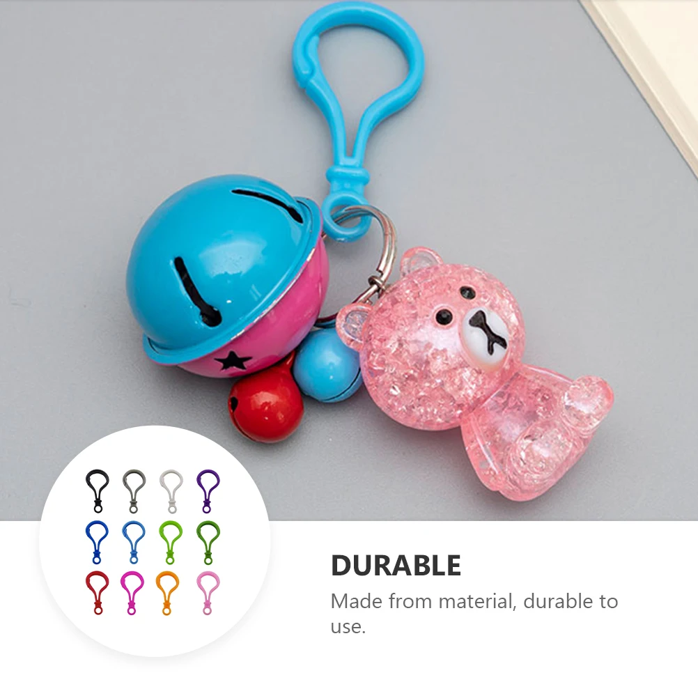 

200 Pcs Lobster Clasp Acrylic Buckle Lanyard Snap Clips Key Id Colorful Claw Clasps