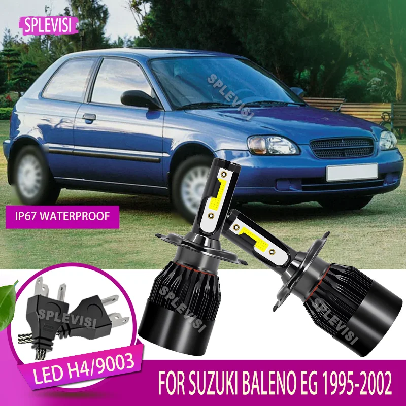 

2 шт. 6000K белые светодиодные лампы для фар, экстремальная погода для SUZUKI BALENO EG 1995 1996 1997 1998 1999 2000 2001 2002