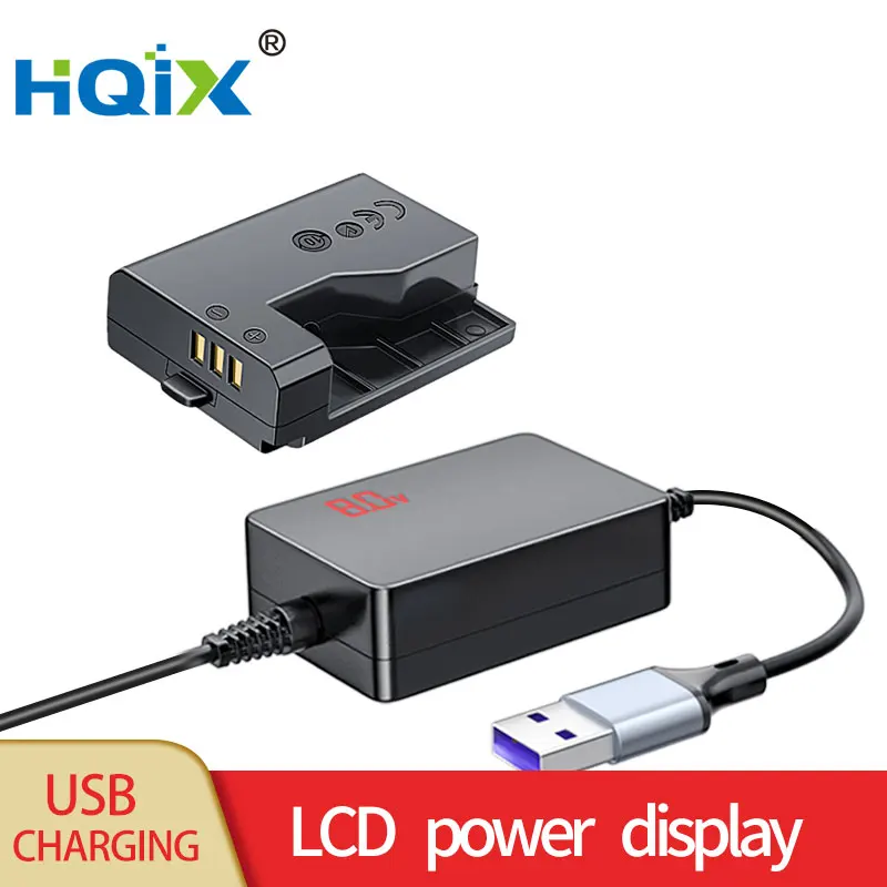 

HQIX for Canon Kiss X80 X70 X90 RebeI T3 T5 T6 T7 EOS 1100D 1300D 1500D 3000D Camera ACK-E10 Virtual Battery USB Power Adapter