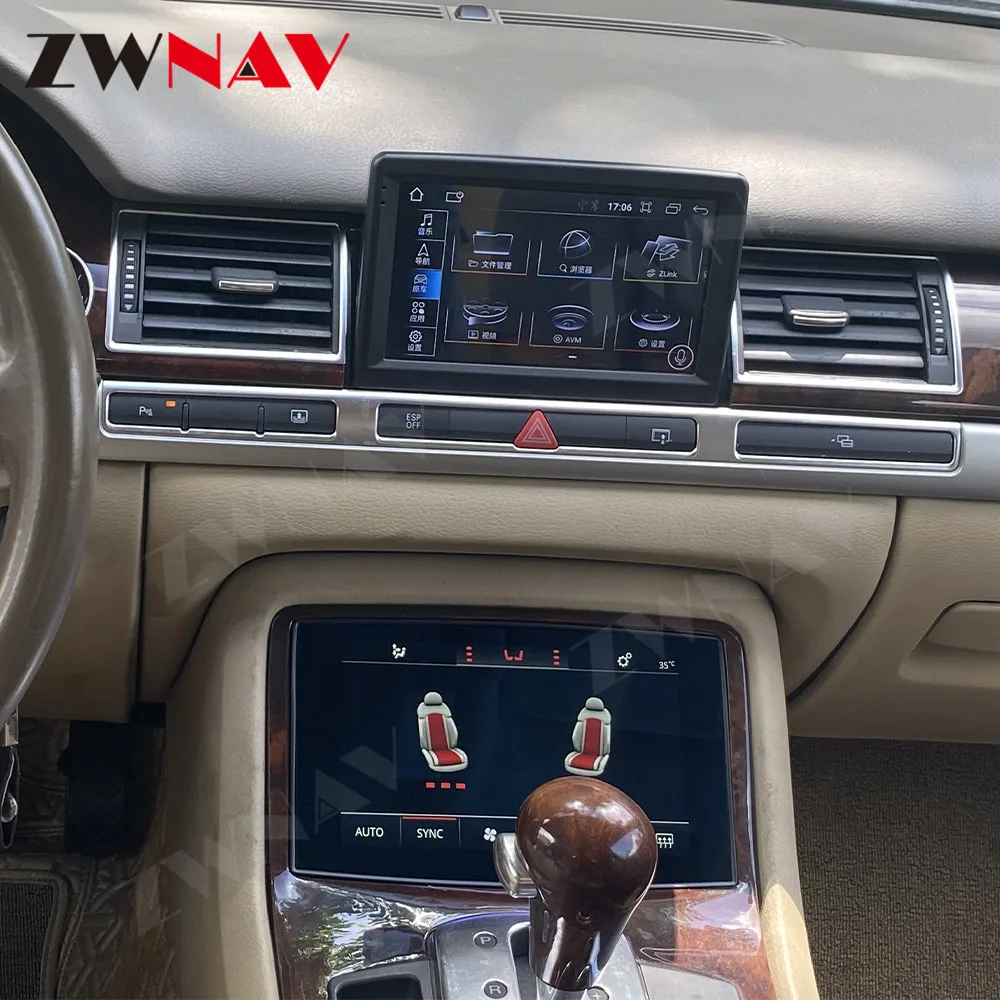 LCD  Air Conditioning Panel For Audi A8 HD Display Screen Climate Control  Android Original Car Functions