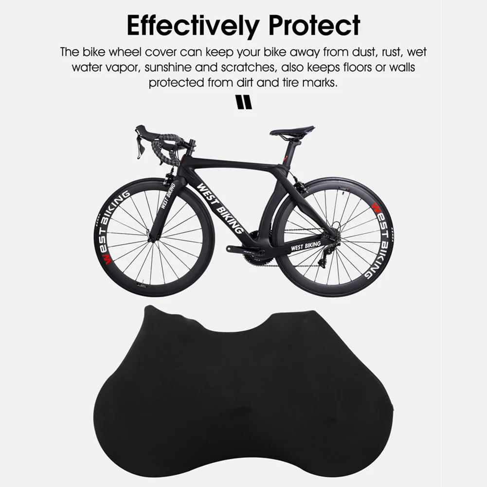 WEST BIKING Bicycle Protector Cover MTB Road Bike Dustproof Scratch-proof Storage Bag Full Bike Frame Wheel Protection Equipment