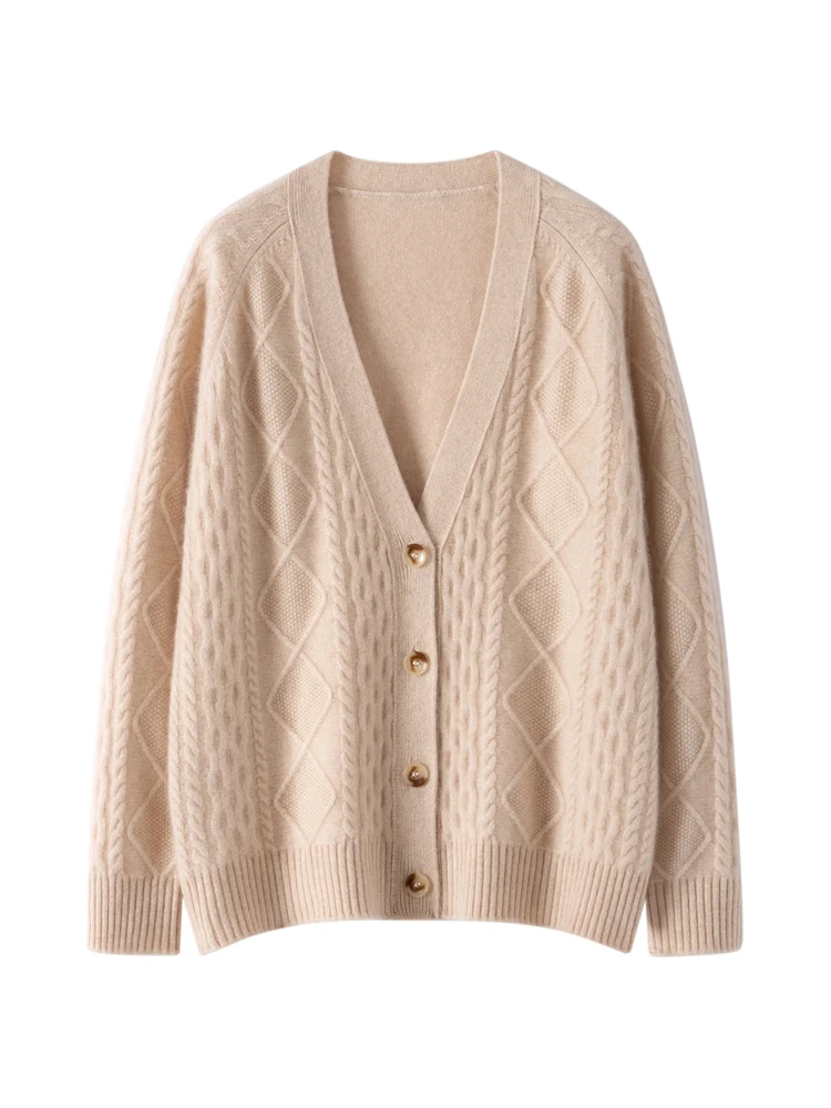 

Легкий роскошный осенне-зимний женский свитер, элегантный женский кашемировый трикотаж, кардиган с v-образным вырезом, мягкая женская одежда с длинными рукавами, топы