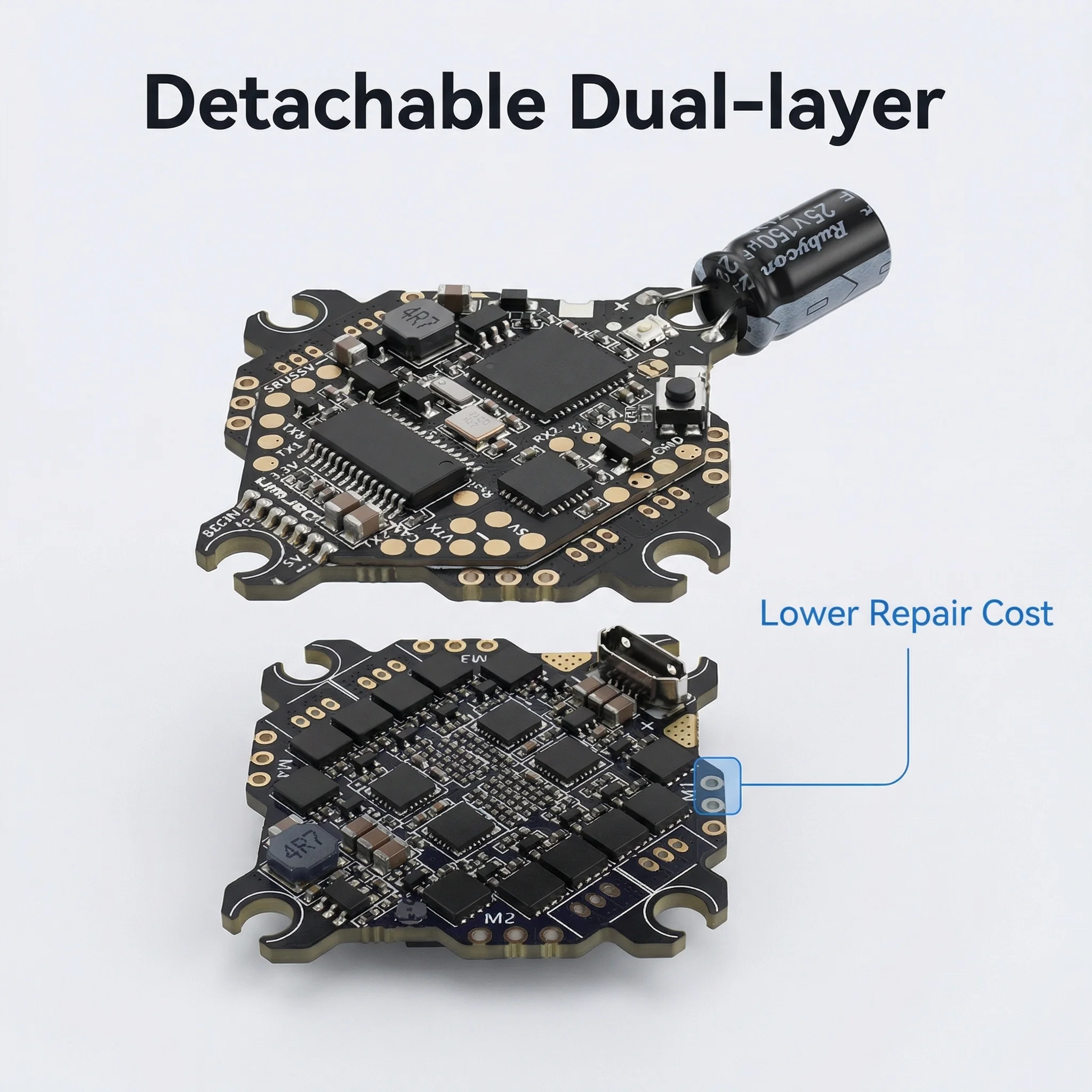 

Полетный контроллер DarwinFPV F411 15A AIO BWhoop Blheli_S Betaflight F4 OSD BEC BL_S 1-3S 4-в-1 ESC для радиоуправляемых дронов и FPV-самолетов