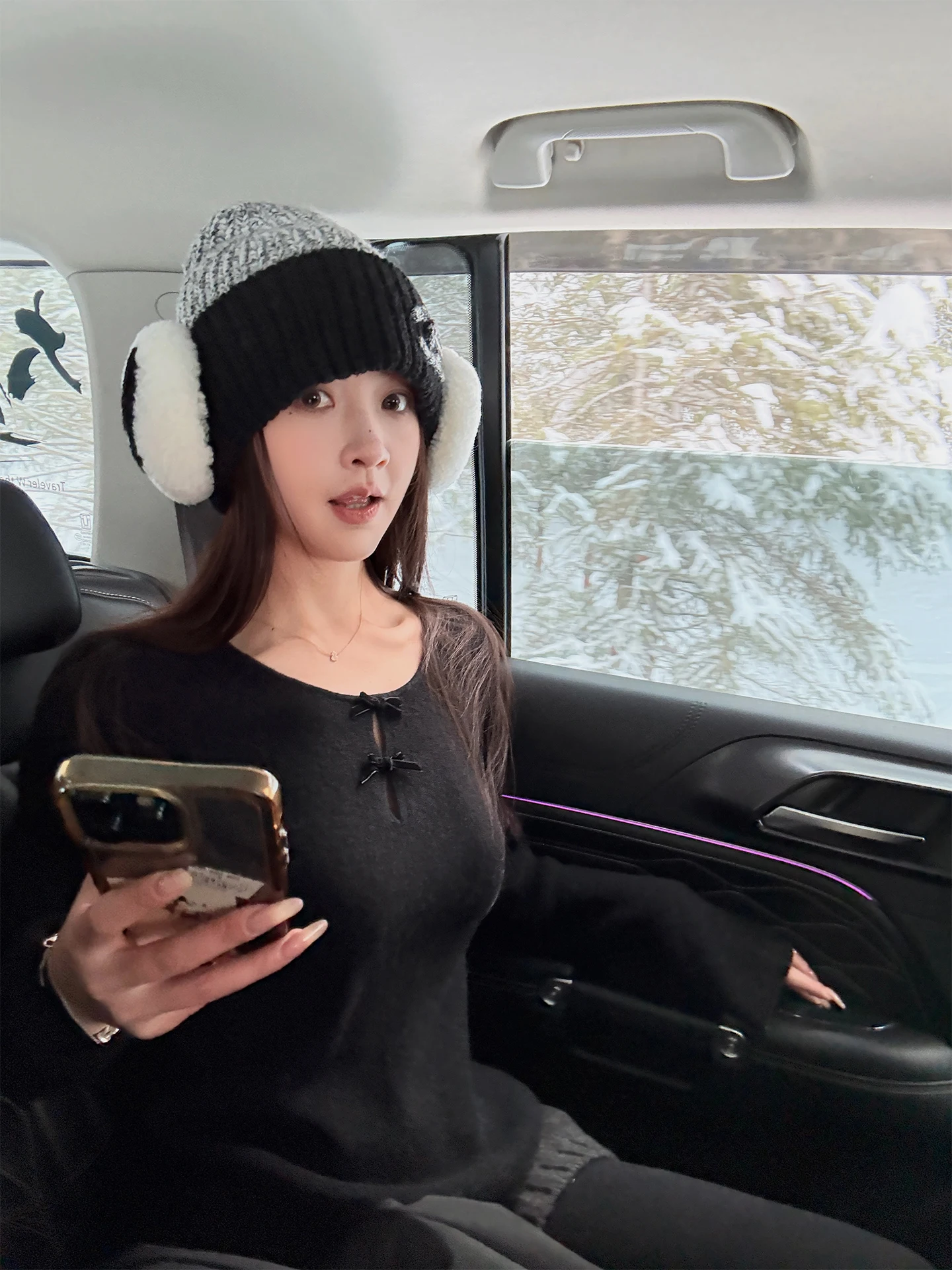 

Here Yaya op Thin Velvet Knot 00 Wool Knitted Sweater Aosphere Sensation Women's Long Sve Crew Ne Sweater