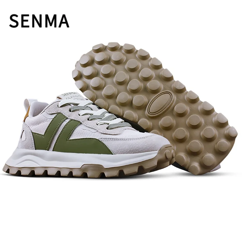 SENMA Chaussures pour hommes Chaussures de sport à semelle souple Nouvelles baskets en maille pour femmes et hommes Chaussure de marche/tennis - Confort léger pour un usage toute la journée