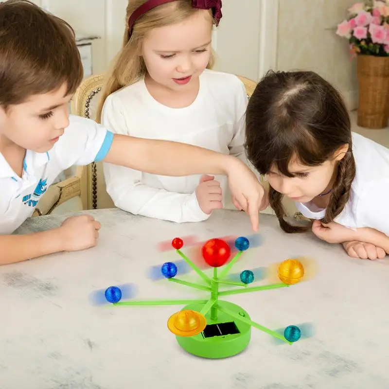 Solar System For Kids Astronomy Solar System Model Kit With 9 Planets Educational STEM Space Toy 3-D Solar System Scince Kits