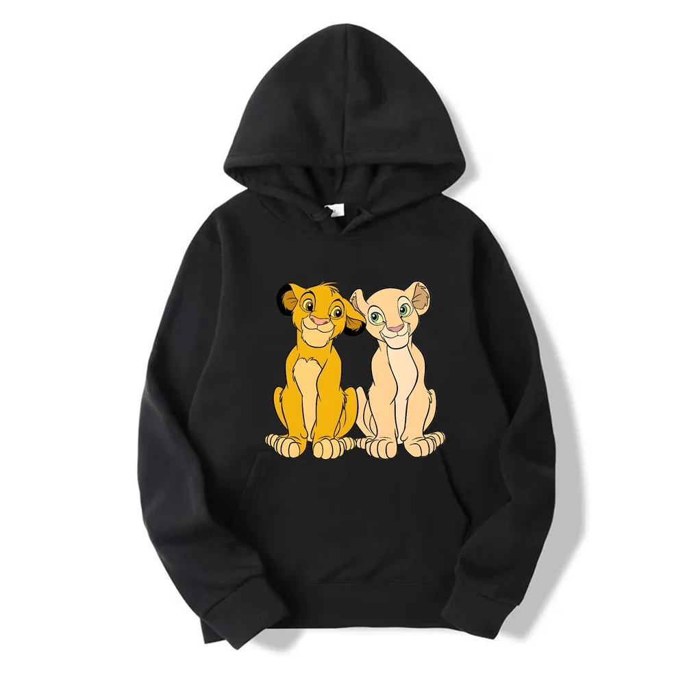 Couples Disney The Lion King Cartoon Anime Hoodies Autumn and Winter new pattern Fashion Trends Men's and women's hoodies