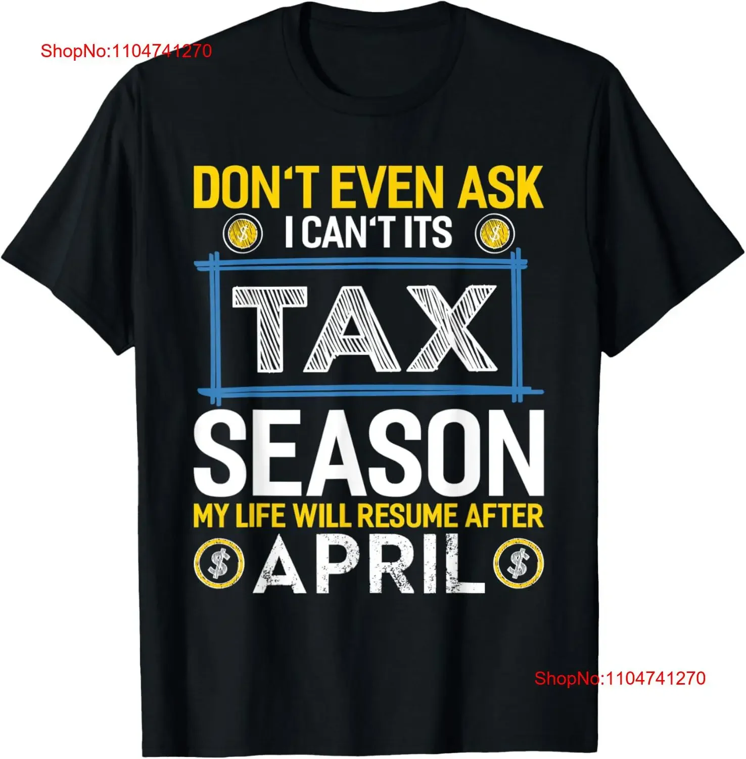 Je ne peux pas sa saison fiscale drôle comptable CPA analyseur t-shirt vintage lavé confortable unisexe polyvalent homme légèrement élégant