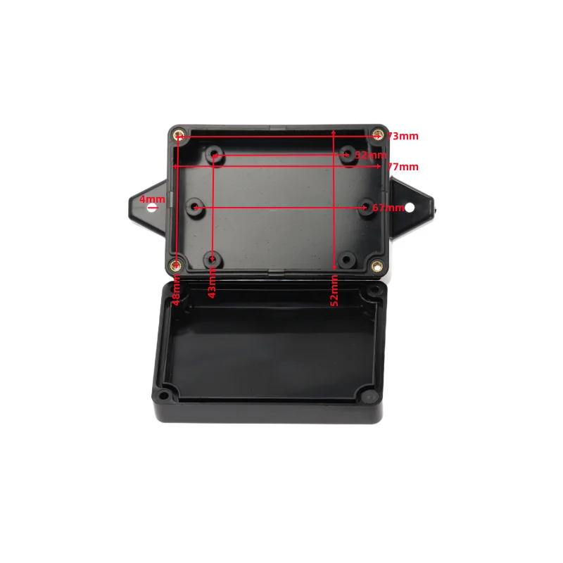 1pcs Black 83x58x33mmABS Waterproof Plastic Box Waterproof Electrical Junction Case For Electronic Projects Box
