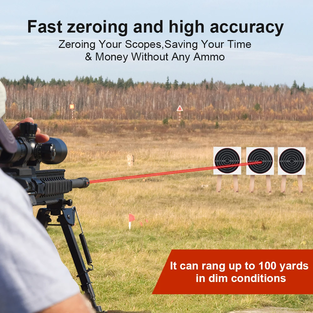 Quick Zeroing & High Accuracy Laser Sight for Cal 7.62*39 – No Adjustment Required.