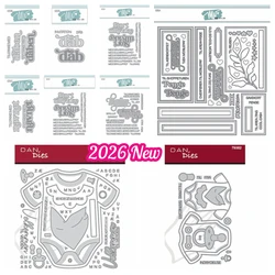 Baby Body Kort Dåben Words Metal Cutting Dies for Scrapbook Diary Decoration Paper Craft Embossing Template DIY Paper Handmade