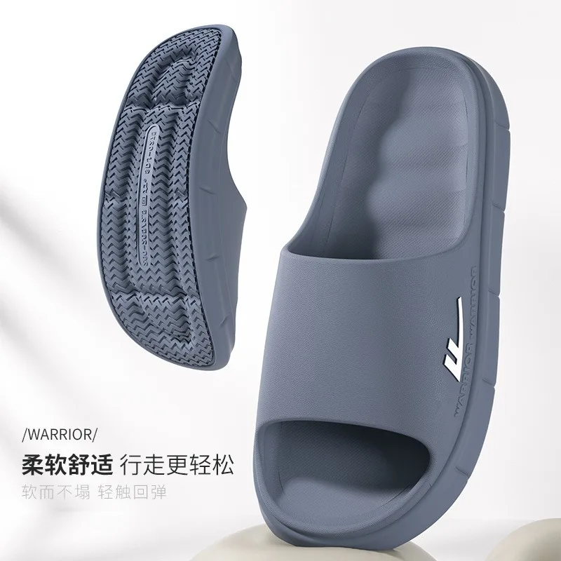 Warrior slippers for men Indoor home bathroom Large size shower Men's outdoor soft soled non slip cool slippers without shoe box