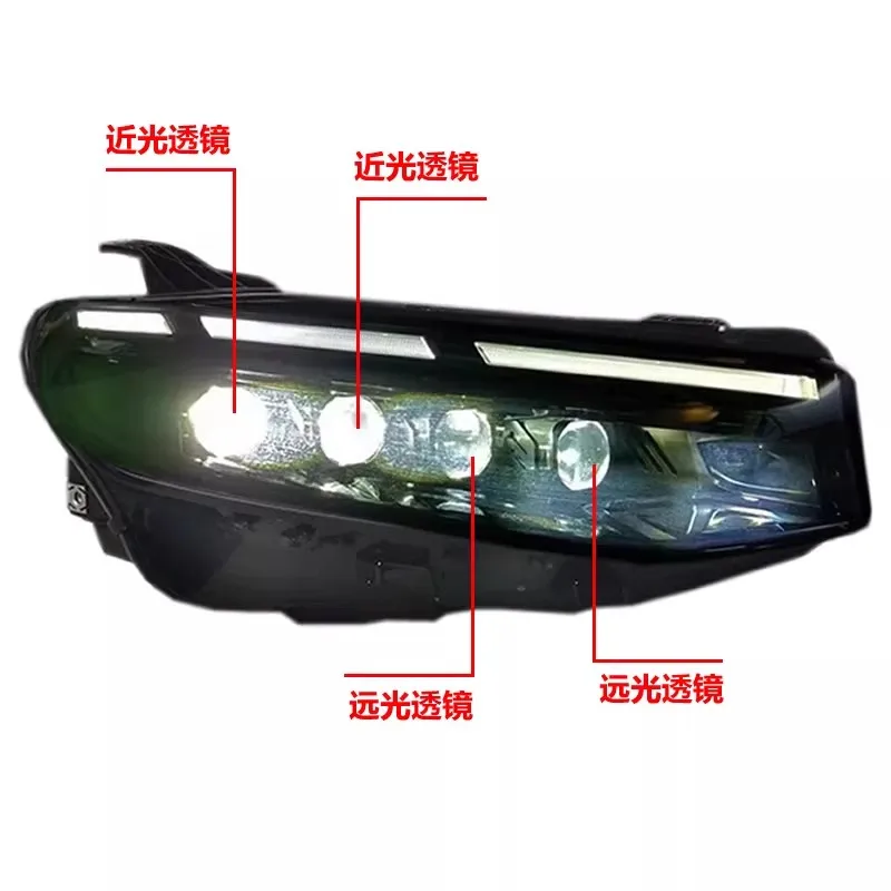 LED Headlight for Geely Preface 20-21 Modified headlamp led low and high beam Daytime running lamp