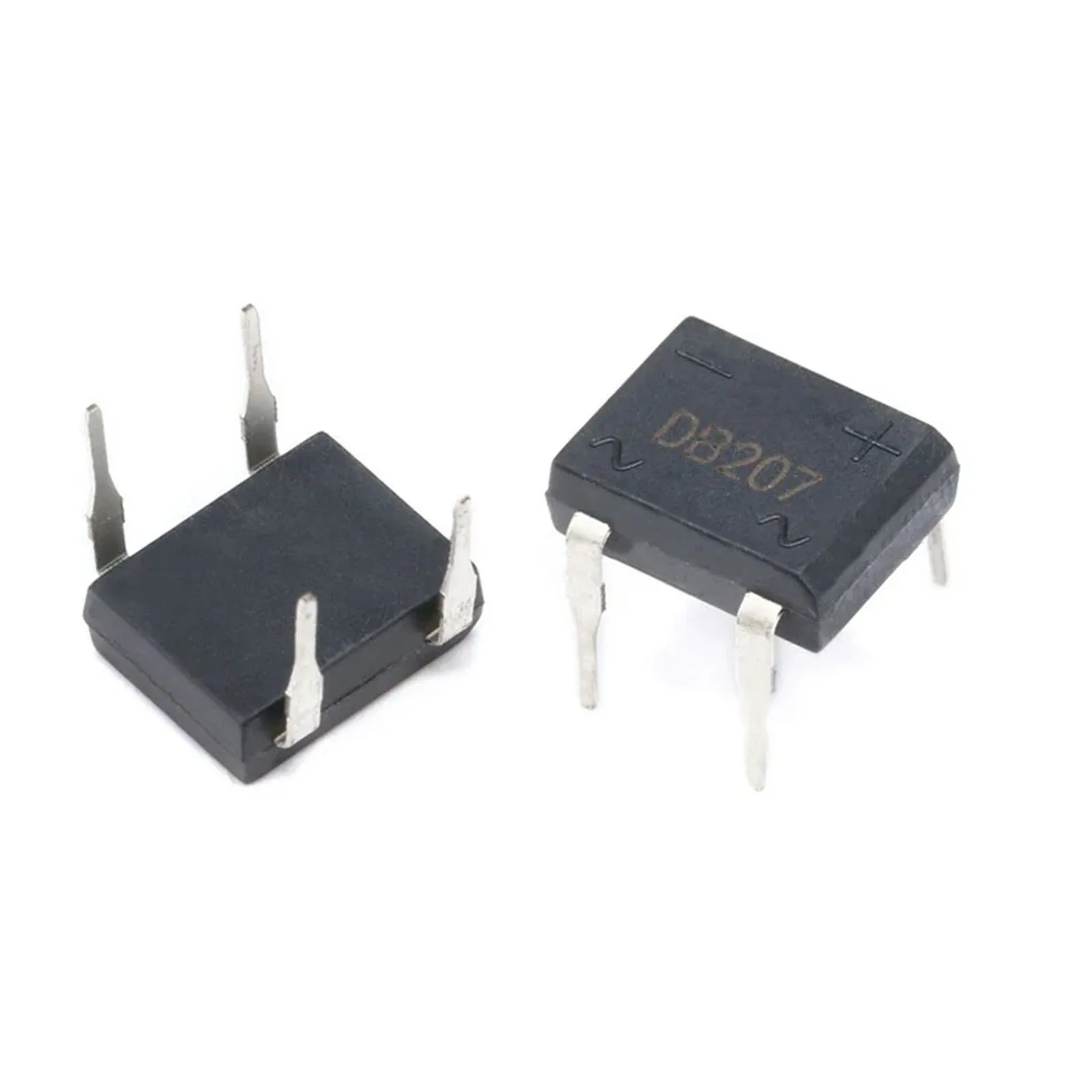 20PCS DB207 Bridge Rectifier DIP4 1000V 2A DB207S Power Diode Rectifiers Electronic Components IC