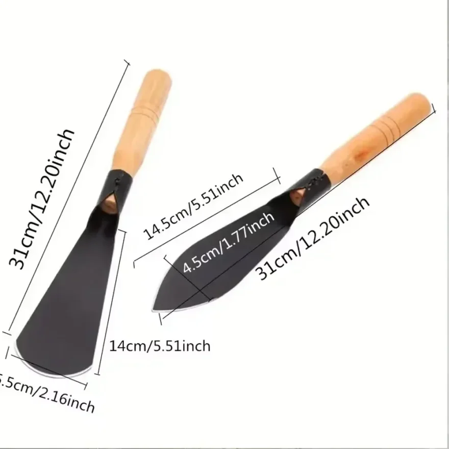 Versatile Garden Shovel for Planting Flowers Weeding Loosening Soil with Sturdy Iron Hoe for Wild Vegetables Harvest