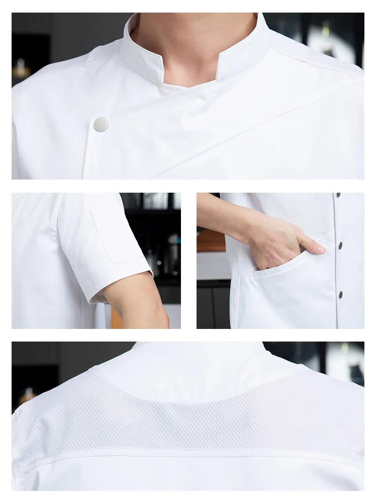 Küche Kostüm Kleidung für Koch Frauen Männer Koch Uniform Overalls für den Koch Koch Shirt Bäckerei Kellner Arbeits kleidung Restaurant