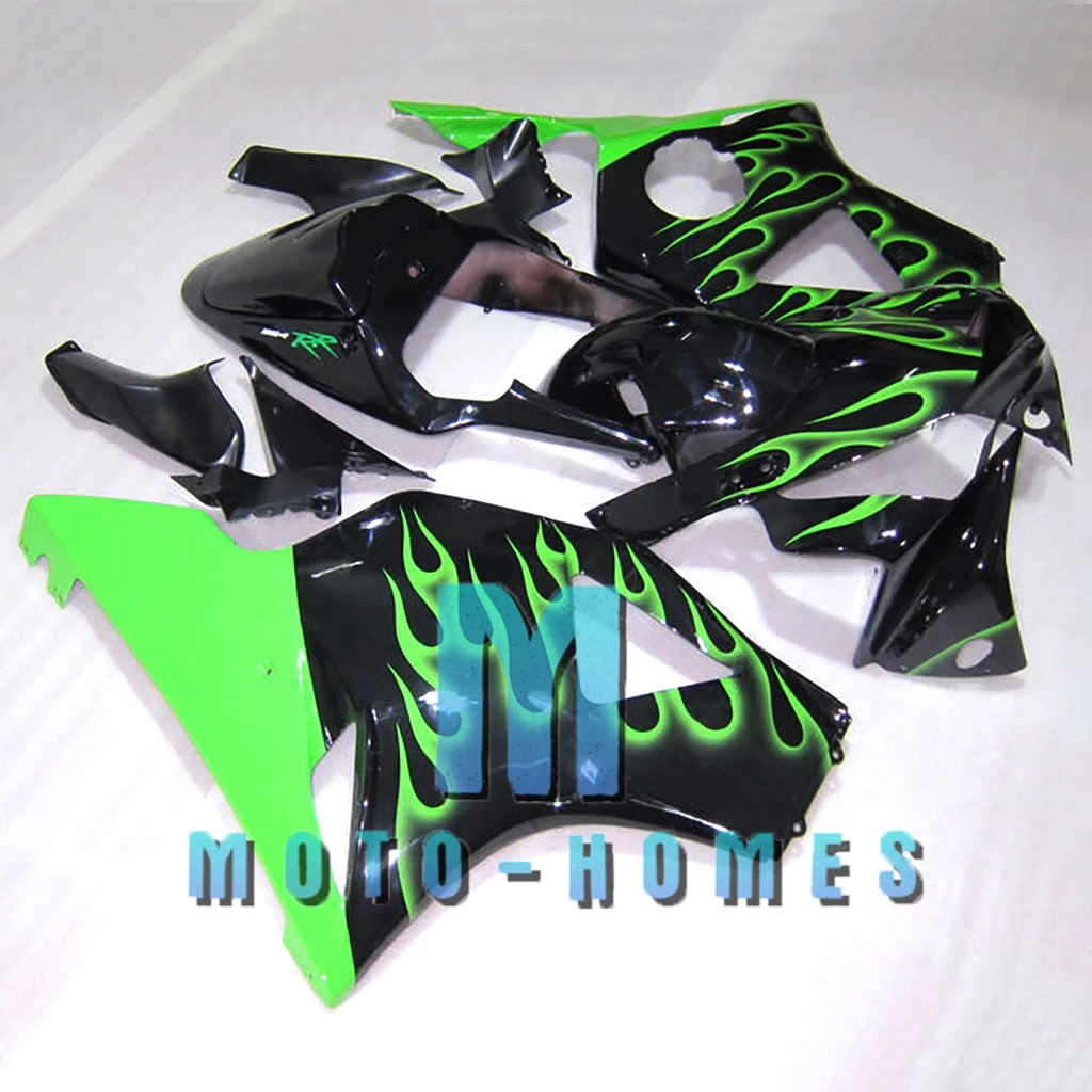 Prime Chinese Fairing Kits for CBR 900RR 954 02 03 CBR900RR 2002 2003 Injection Motorcycle Street Racing Part Green Flames