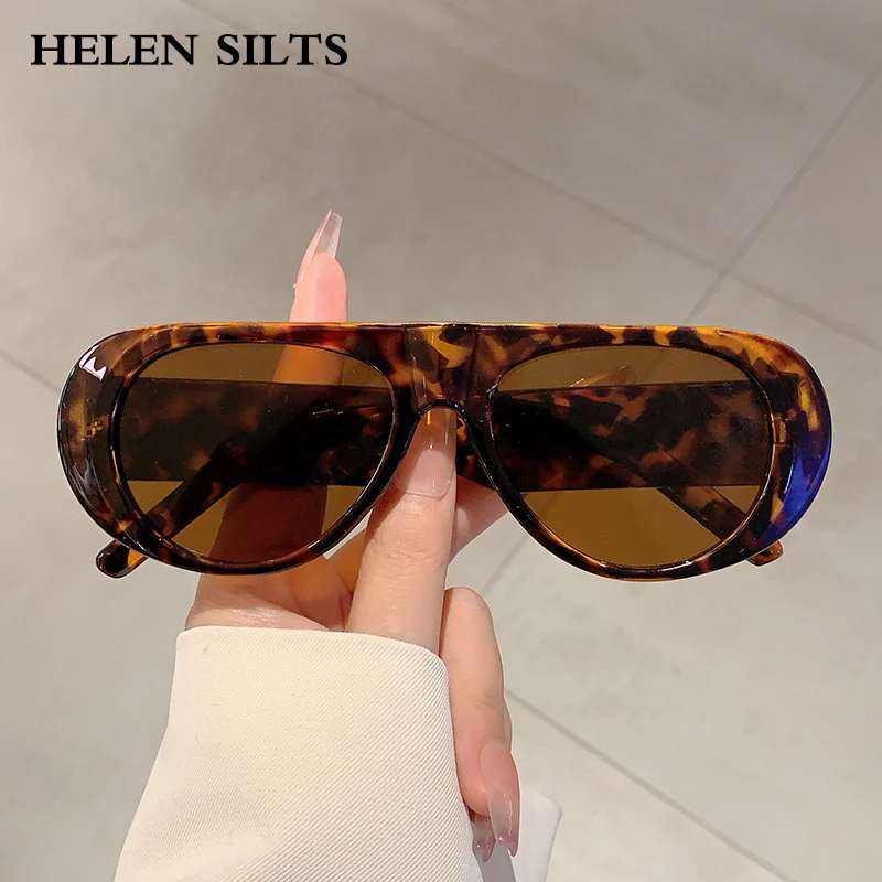 

Fashion Square Sunglasses Shades UV400 Retro Candy Color Leopard Brown Unisex Punk Style Women's Fashion Sun Glasses