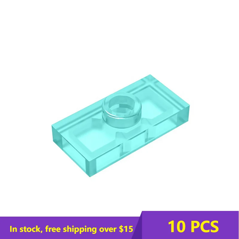 

10PCS Plate Brick Compatible Assembles Particles 15573 1X2 For Building Blocks Parts DIY Educational Creative Gft Toys