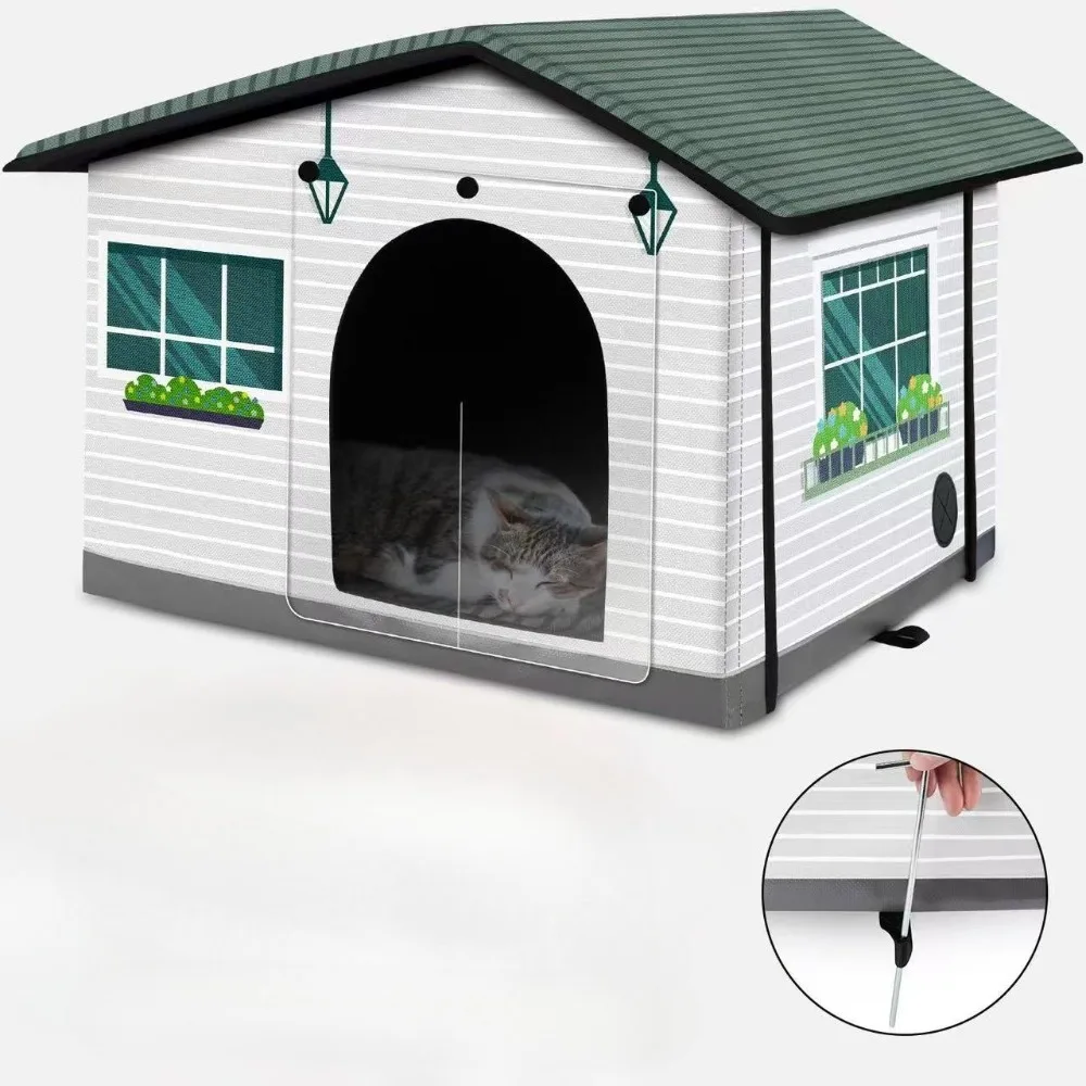 

Wild and Wildcat Outdoor Cat House — сверхмощное всепогодное прикрытие с эвакуационными дверями, большими входами и консольные крыши