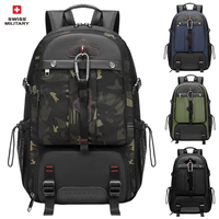 SWISS Mens Backpack Travel Bag Waterproof Multifunctional Large Capacity 80L Expandable USB Outdoor Hiking Backpack Mochila