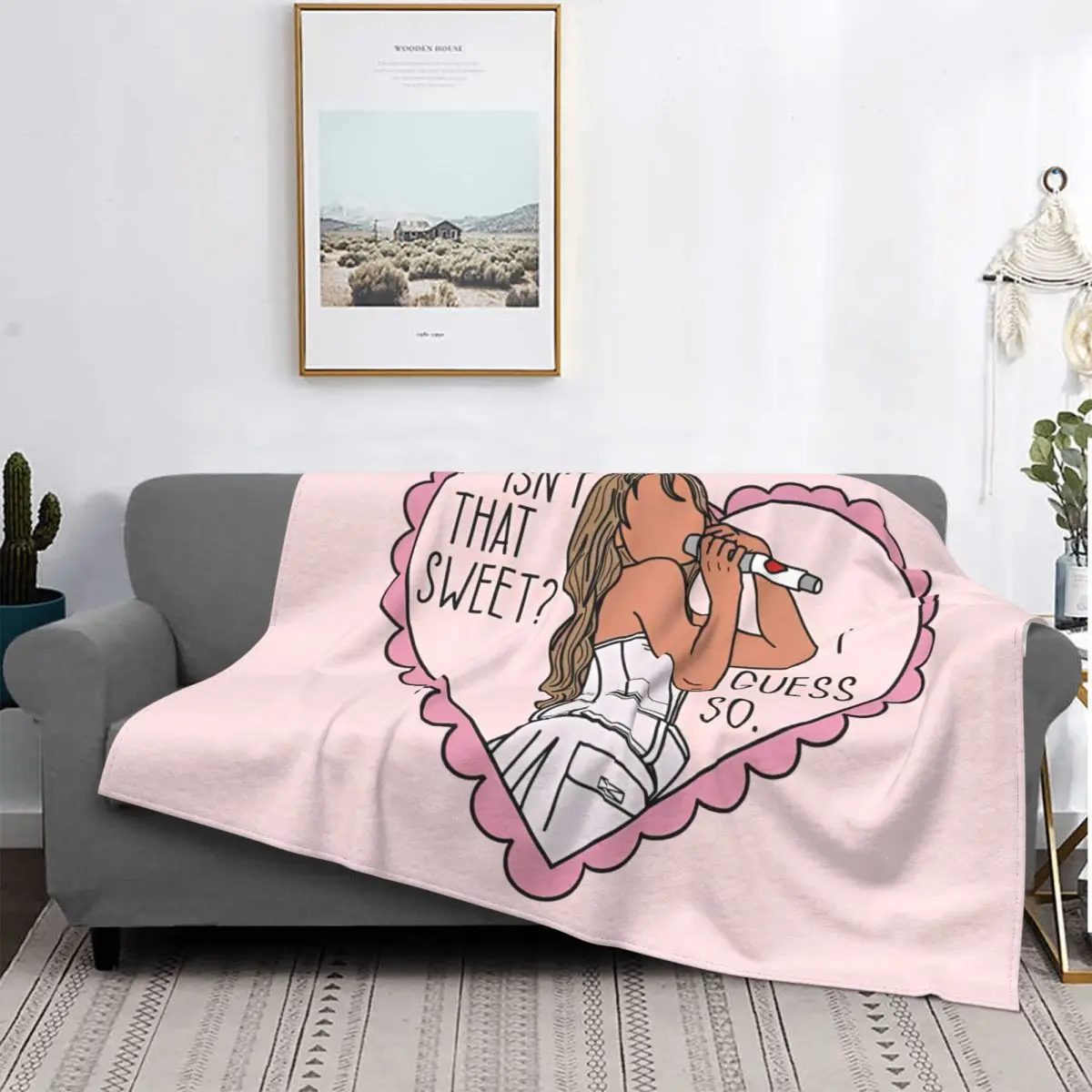 

Sabrina Carpenter Isn't That Sweet Blankets Fleece Summer Portable Lightweight Thin Throw Blanket for Home Office Bedding Throws