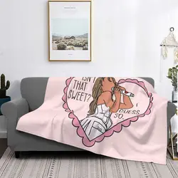 Sabrina Carpenter Isn't That Sweet Blankets Fleece Summer Portable Lightweight Thin Throw Blanket for Home Office Bedding Throws