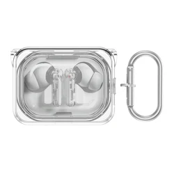 TPU Lightweight Transparent Cover Shockproof with Keychain Earbuds Charging Case Skin Cover for Nothing Ear (a) Wireless Earbuds
