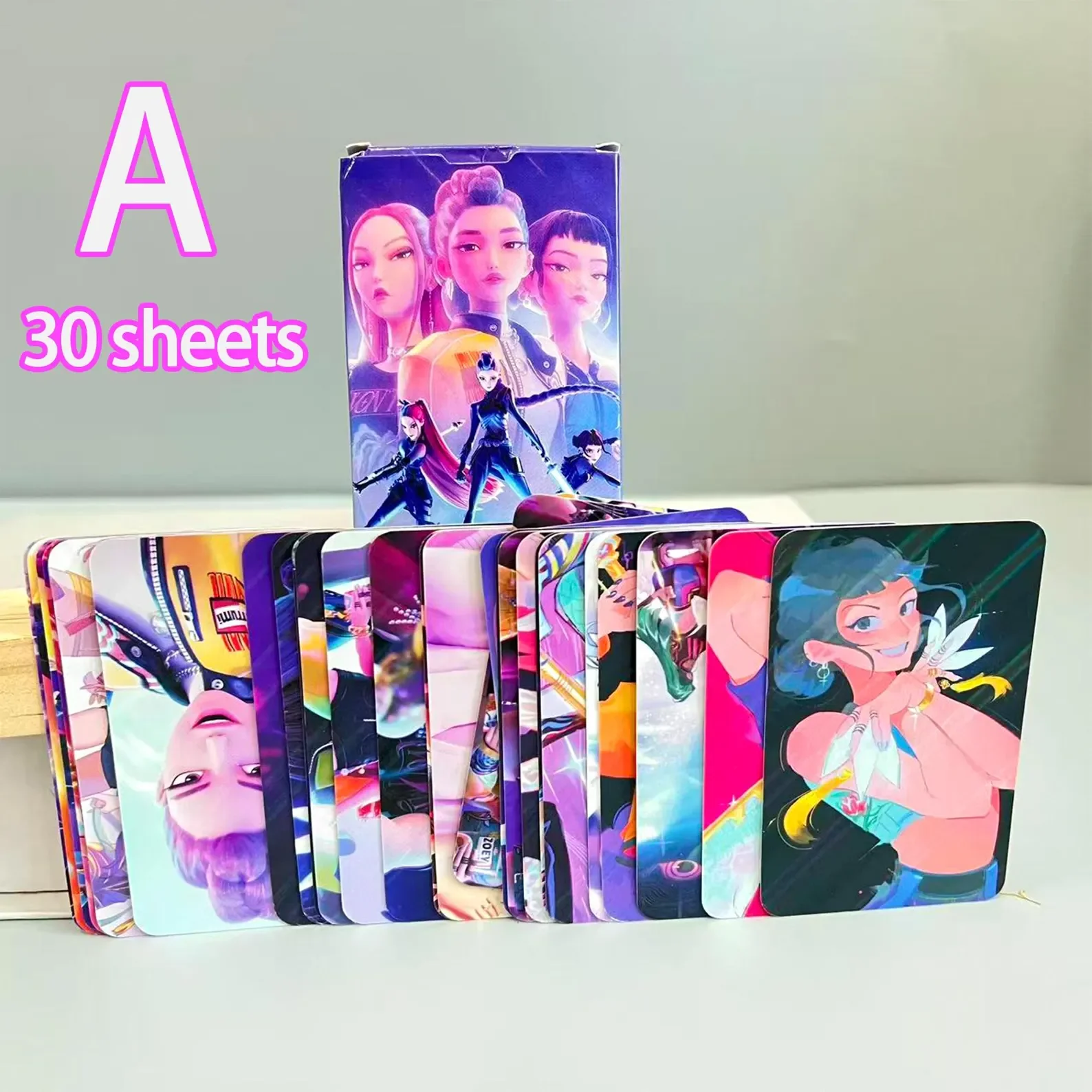 مجموعة بطاقات صور K-POP Demon Hunter هدايا تذكارية للمروحة-Rumi وZoey وMina بطاقات فنية، أولاد ساجا، هدية حفلة هنتر لعشاقهم، Kpop