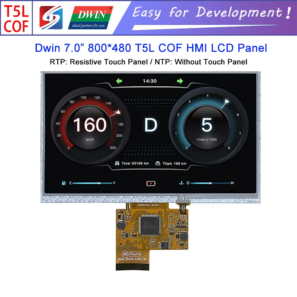 Dwin T5L HMI Intelligent Display, DMG80480F070_01W 7.0\