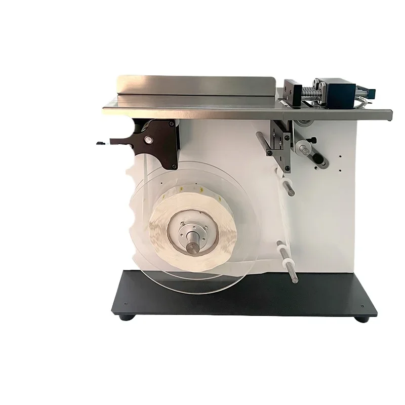 Automatic transparent label right angle sealing labeling machine, corner labeling machine c