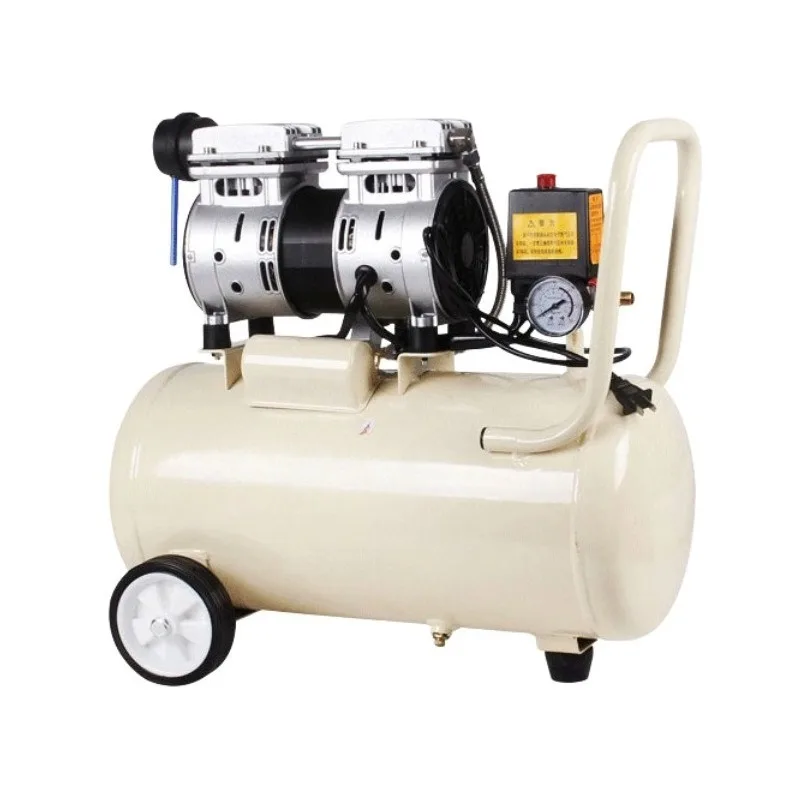 

Silent air compressor pump air compressor 220V60HZ foreign trade woodworking painting industrial grade