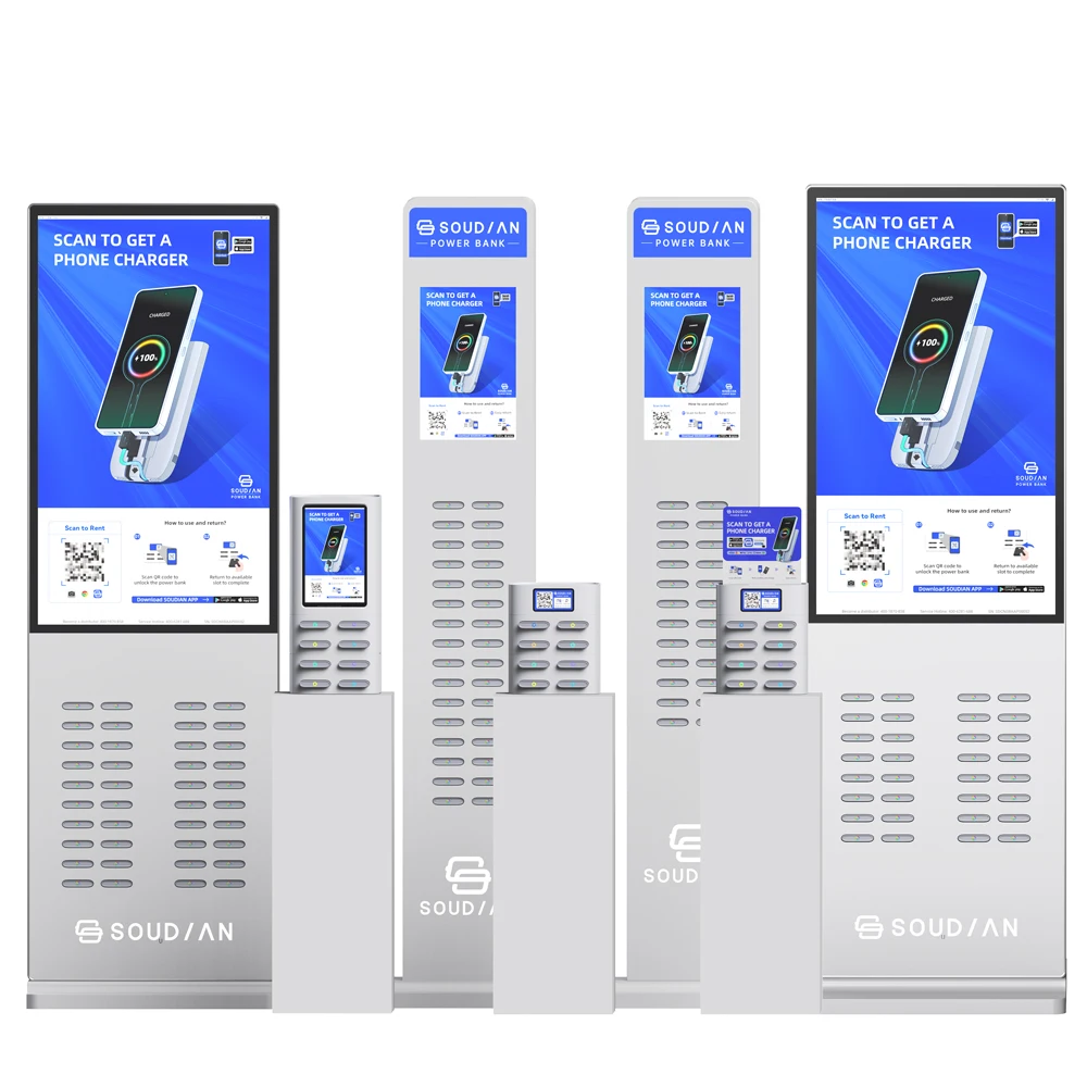 Technology Production Mobile Phone Charger Vending Machine Shared Power Bank Charging Station