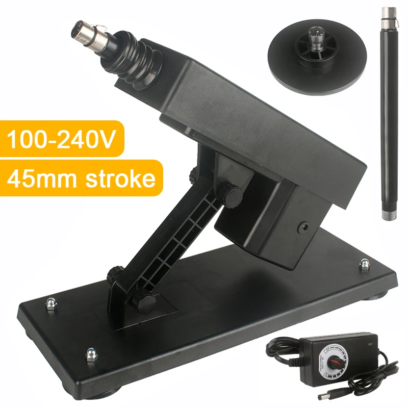 Actionneur linéaire télescopique à course de 45mm, connecteur 3XLR 0-500prm, vitesse réglable DC 3-24V, moteur à mécanisme alternatif 100V-240V