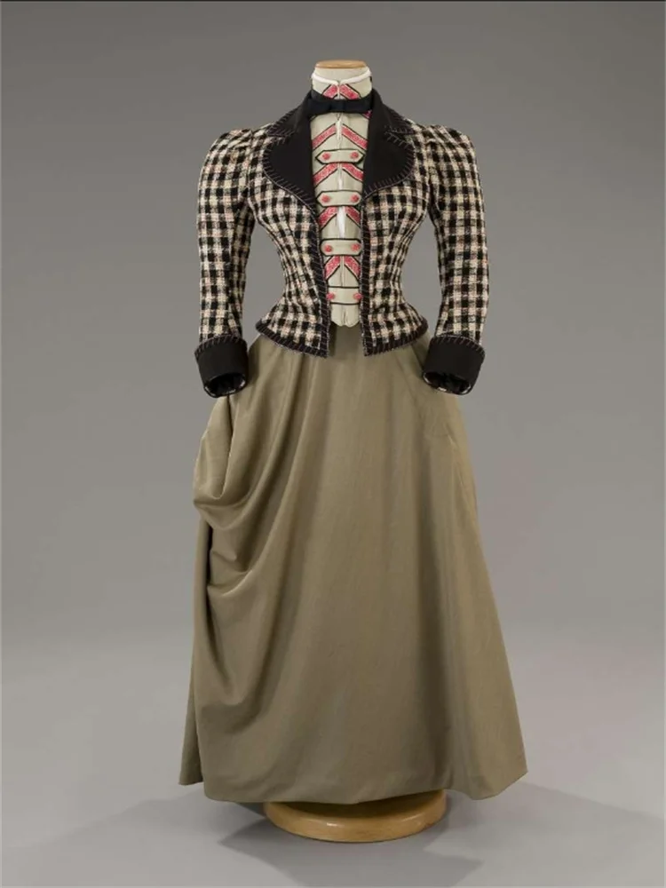 1870s  Victorian Edwardian Afternoon Day Duchess Dress  Historical  Civil War Court Tea Party Ball Gown