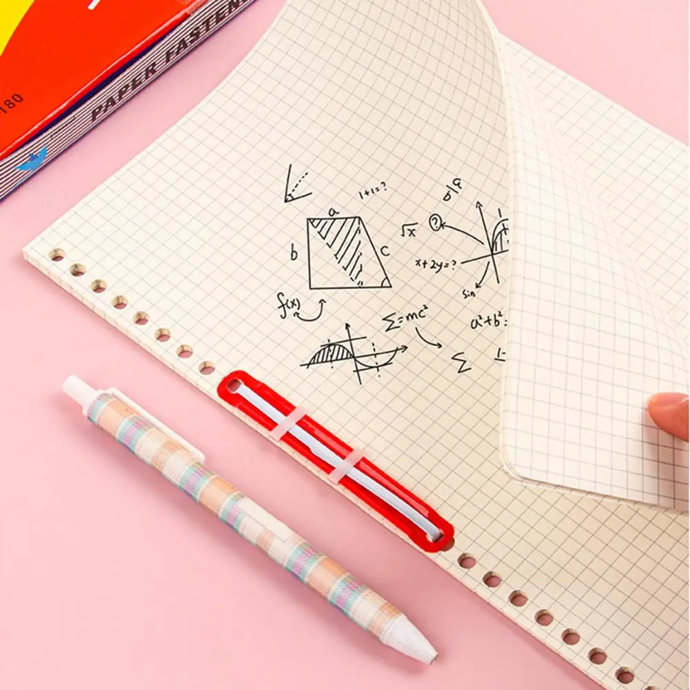 50Pcs 175mm Binding Buckle 2-hole Binder Clips Paper Fasteners Quick Secure Binding Binding Clamps Plastic Loose-leaf Documents