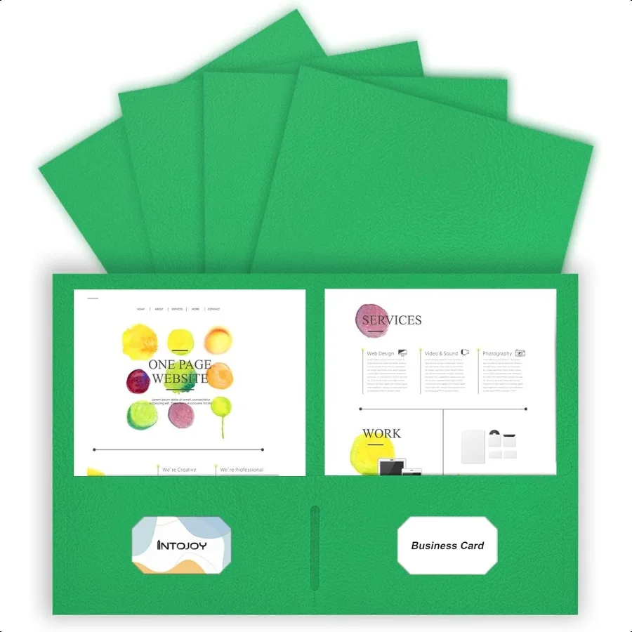 

Folders with Pockets 50 Pack 2 Pocket Folders Fit Letter Size Paper File Folders for School Office Busin Home Filing Resume Por