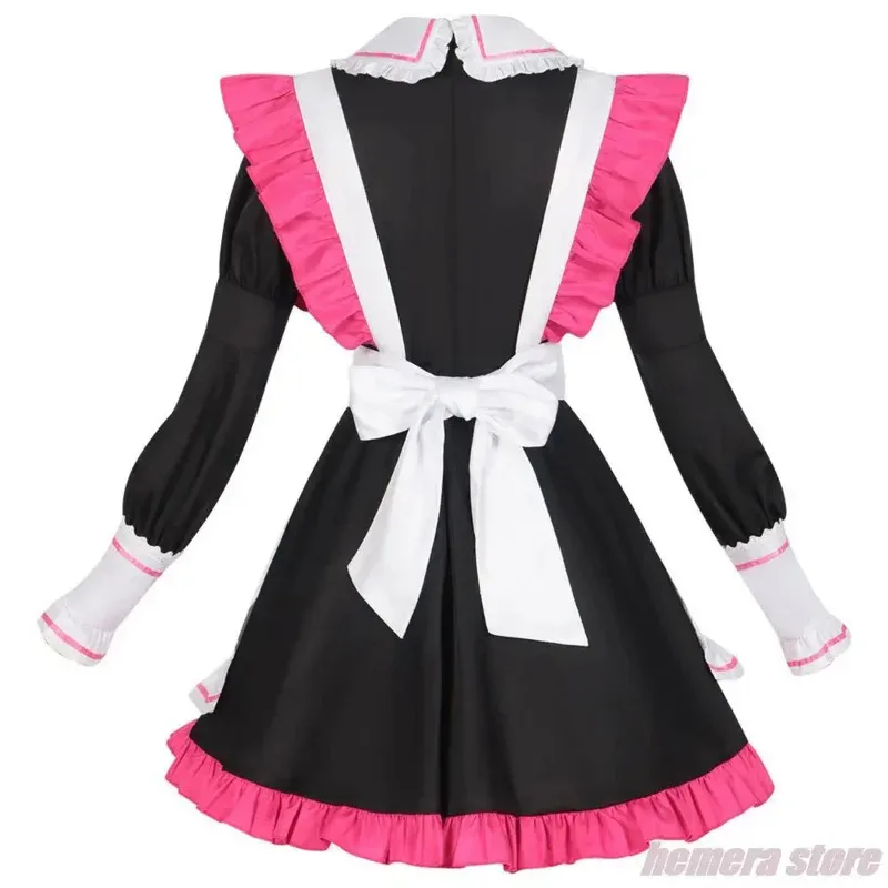 Sky02 Anime Oshi No Ko disfraz Cosplay Hoshino Akuamarin Hoshino Aqua Akuamarin café sirvienta rubí Hoshino Ai uniforme Halloween #