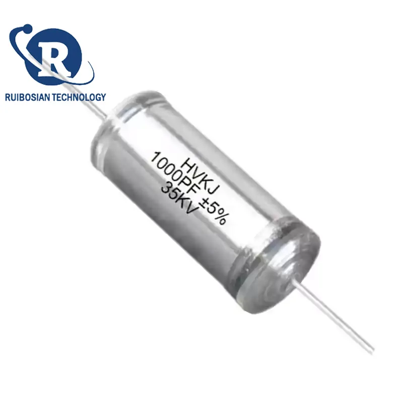2PCS high quality CB80-35KV1000PF High voltage film capacitors for oil immersed 102J double voltage circuits