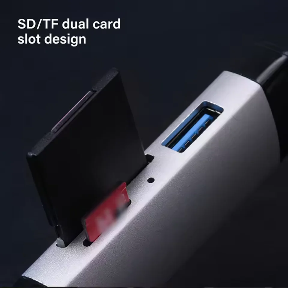 6 In 1 USB Typ-C Adapter TF SD Memory Card Reader OTG USB C Card Connector For iPhone 17 16 15 Pro Max Plus For Samsung Xiaomi view 5