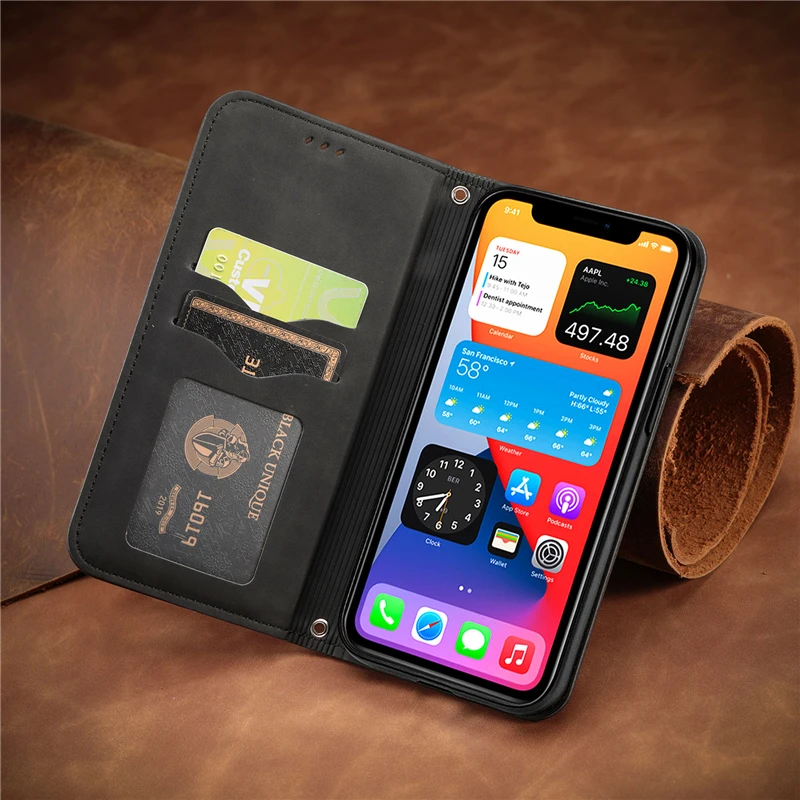 Leather Case For Huawei Honor 90 70 50 20 10 9 Lite 30 Pro Plus 10i 9X 9C 9S 9A 8A 20S 30S 30i X7 X8 X9 Wallet Flip Case Cover