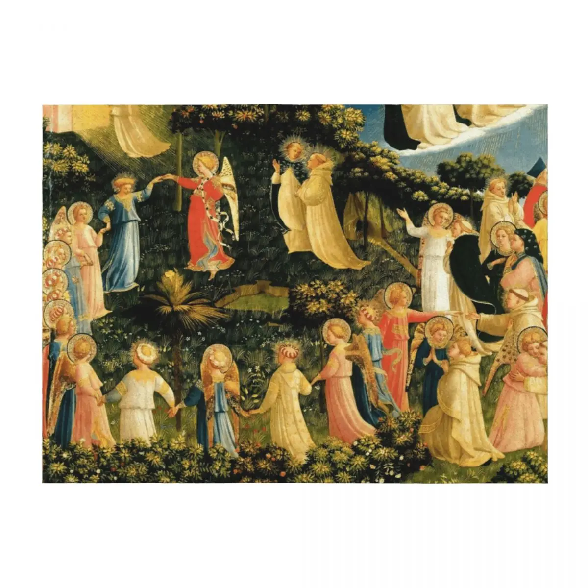 

Fra Angelico (Guido di Pietro) The Last Judgement - The Paradise Плед Кемпинг на зиму Постельное белье Фланелевые одеяла