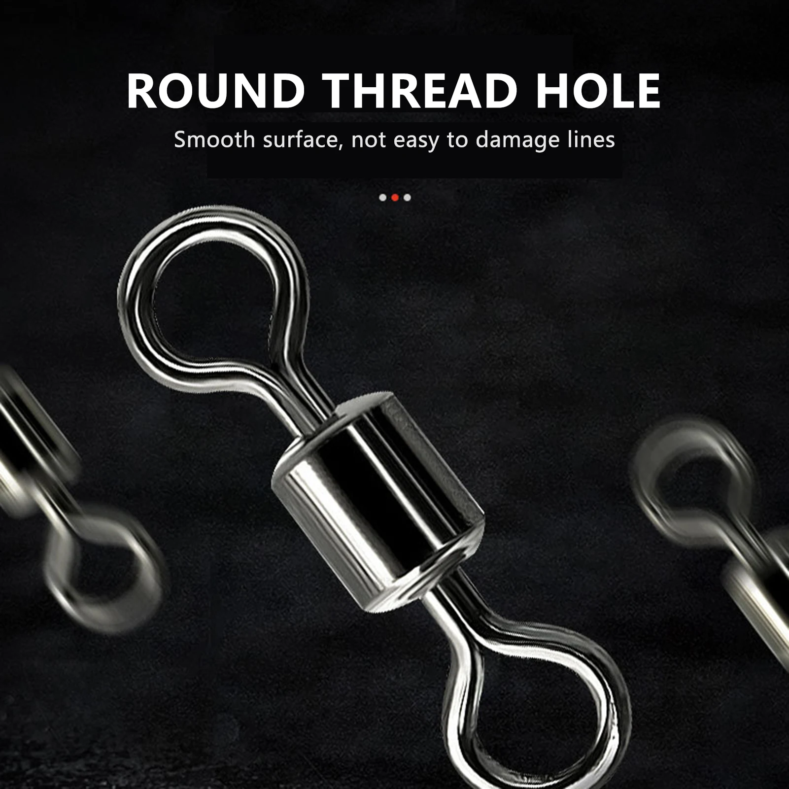 

Luminous Fishing Swivels Snaps Split Rings Glow In Dark Pearls Tackle Connectors For Night Fishing Lure Accessories 10pcs