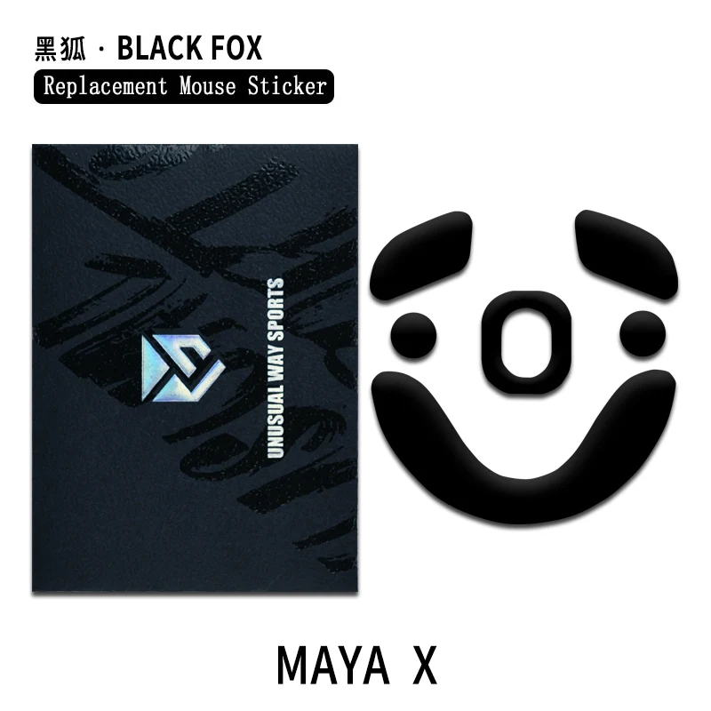 UnusualWaySports Mouse Skates Feet Maya X Cambered Surface PTFE Anti Collapse Multilayer Magic Ice Silver Black Pink Fox