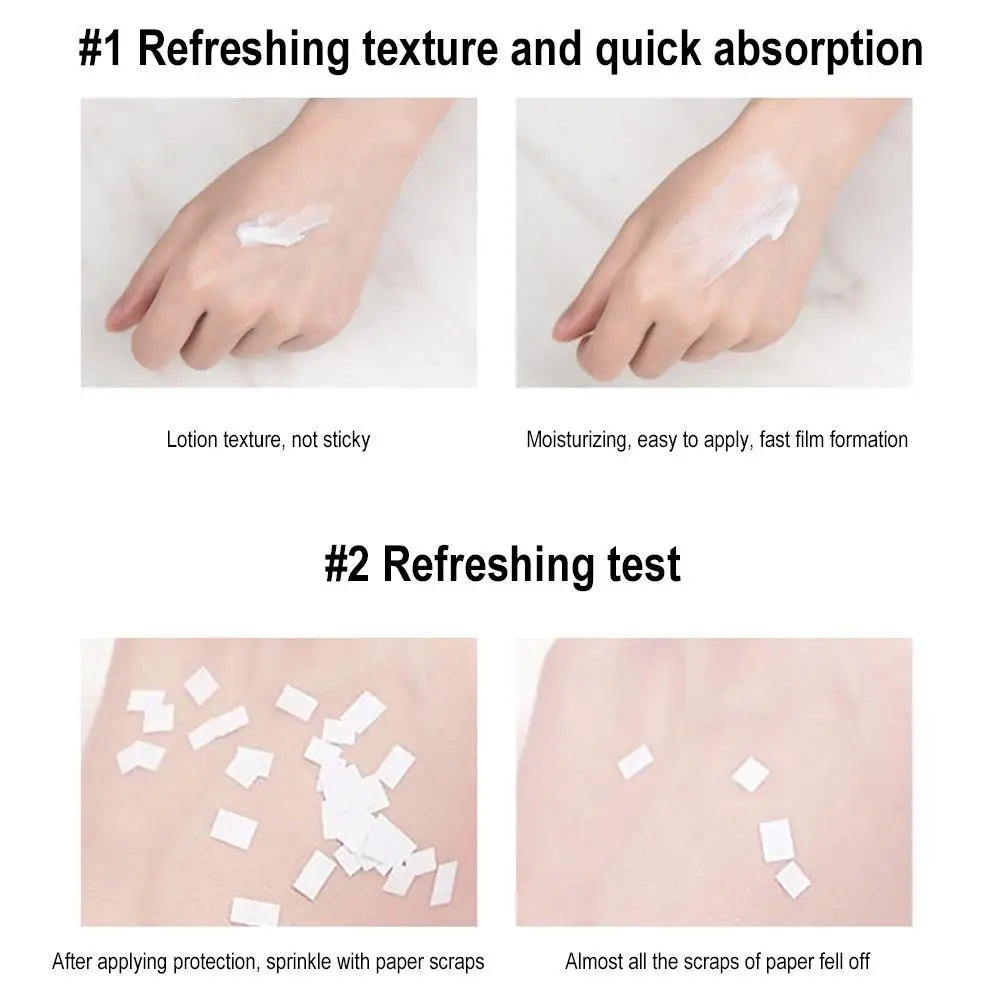 Crema blanqueadora para cara y cuerpo, Protector solar resistente al agua, refrescante, hidratante Uv, 30g, corrector, iluminador, N2j7, Spf50