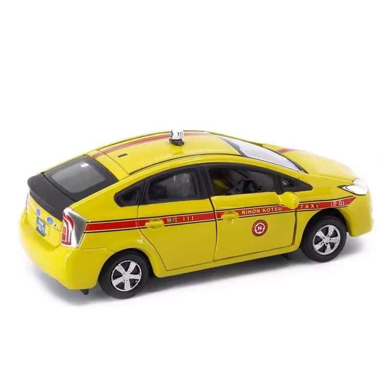 Tiny 1:64 Pri-us Nihonkotsu Taxi NO.8 Alloy Simulation Model Car